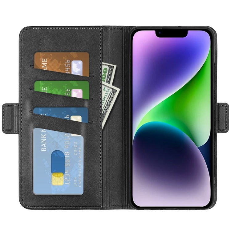 Thumbnail: Dual-side Magnetic Buckle Horizontal Flip Leather Phone Case