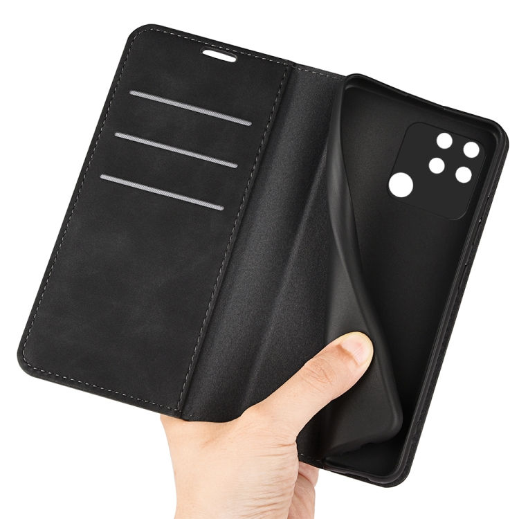 Thumbnail: Magnetic Suction Leather Case For OPPO Realme Narzo 50A  