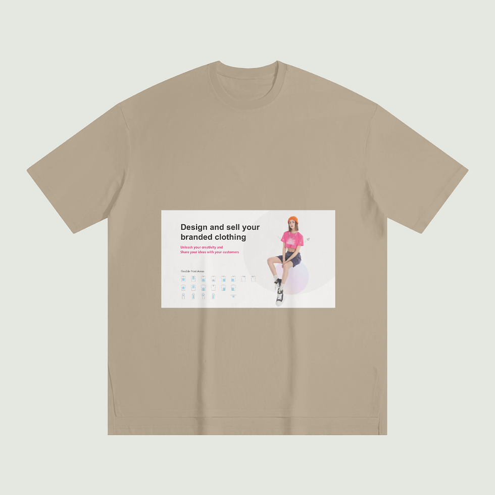 Thumbnail: 190G Unisex Slit Hem T-shirt