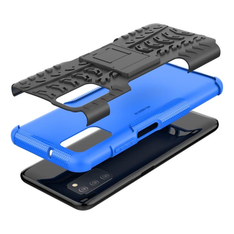 Thumbnail: Tire Texture Shockproof TPU+PC Protective Case with Holder