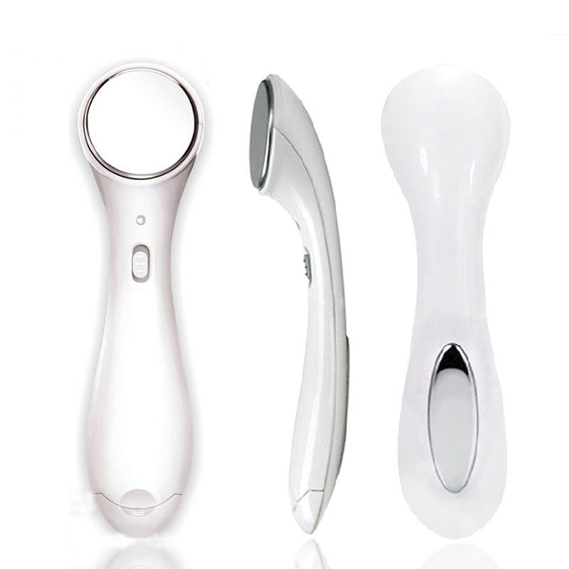 Ultrasonic Ion Facial Massager - White