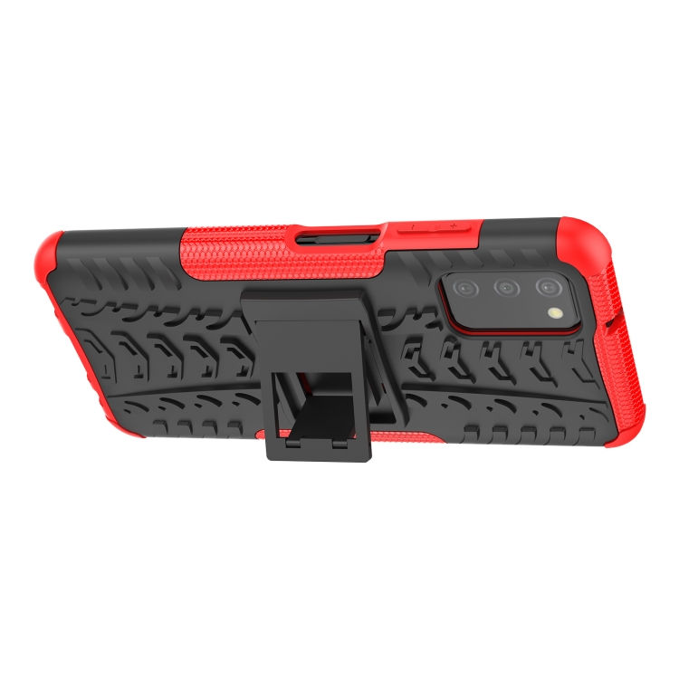 Thumbnail: Tire Texture Shockproof TPU+PC Protective Case with Holder