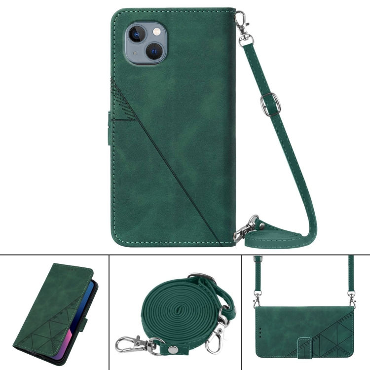 Thumbnail: Crossbody 3D Embossed Flip Leather Phone Case