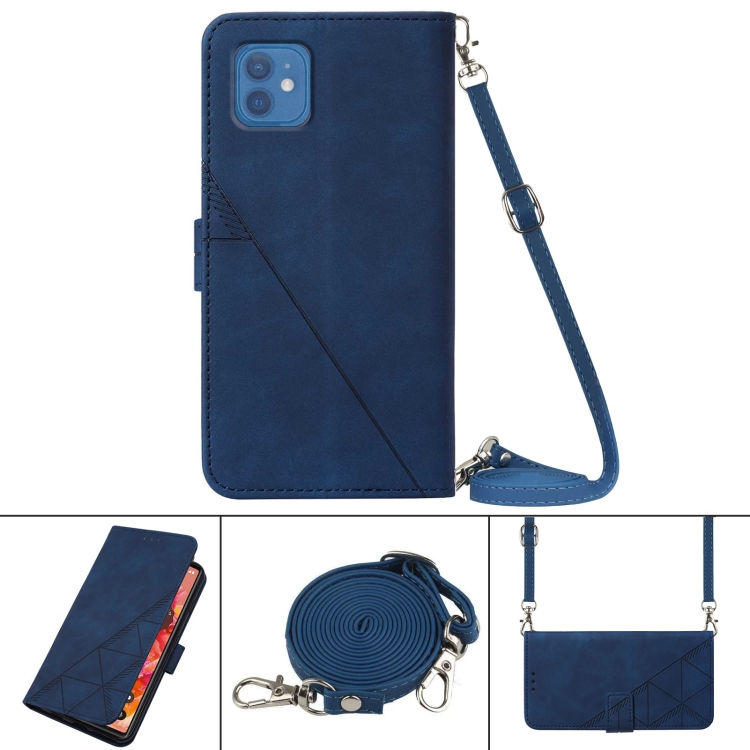 Thumbnail: Crossbody 3D Embossed Flip Leather Phone Case