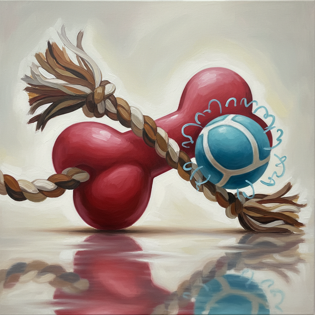 A vibrant abstract interpretation of canine joy rendered in a wide landscape aspect ratio Imagine a 