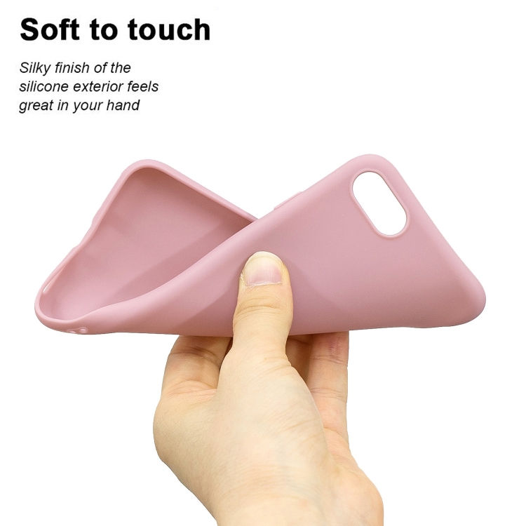 Thumbnail: For iPhone SE (2020) Solid Color Aatte TPU Phone Case