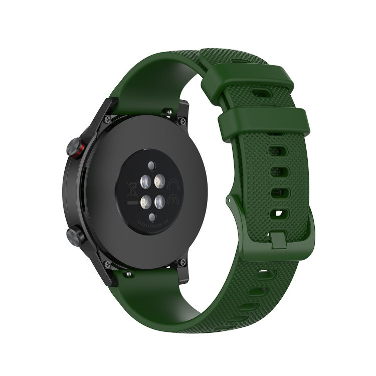 Thumbnail: 22mm Small Plaid Texture Silicone Watch Band