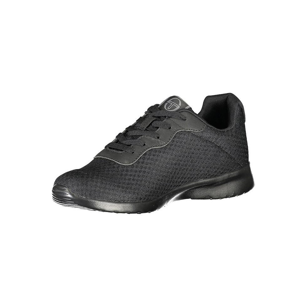 Thumbnail: Sleek Black Sneakers with Embroidered Detail