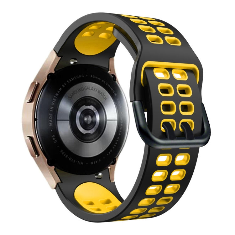Thumbnail: 20mm Breathable Two-Color Silicone Watch Band
