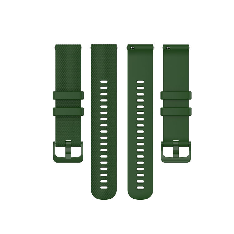 Thumbnail: 22mm Small Plaid Texture Silicone Watch Band