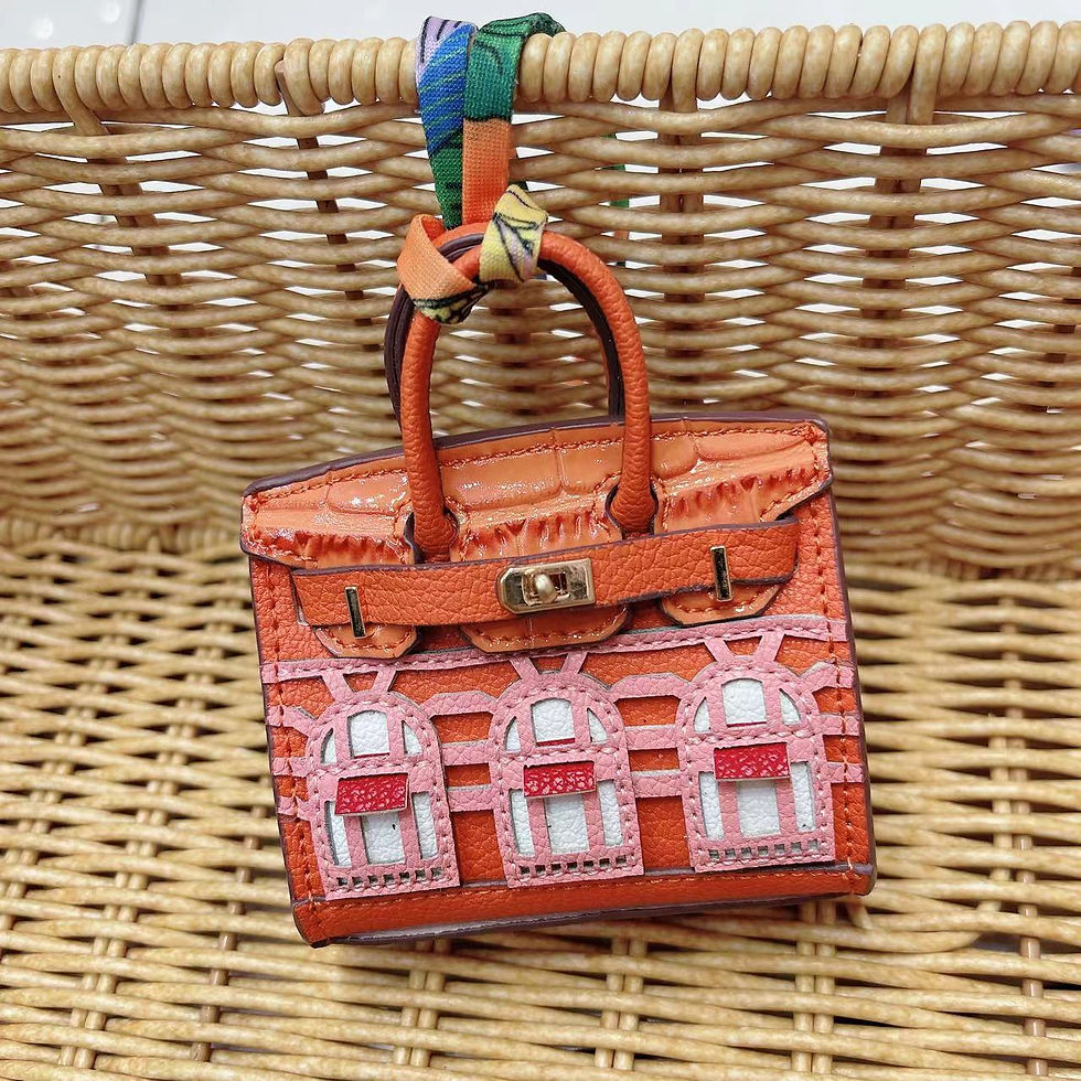 Thumbnail: Small house bag mini window pendant headphone bag lipstick car key back