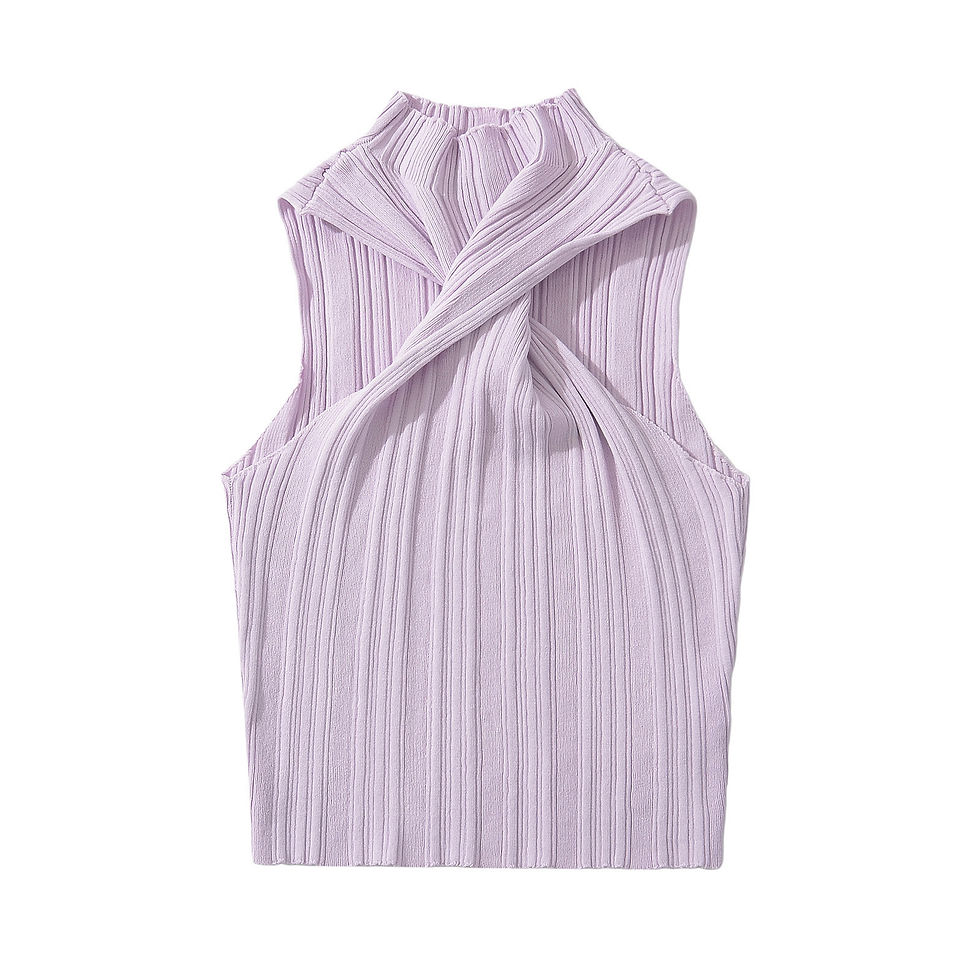 Thumbnail: Twisted short spicy girl vest for women