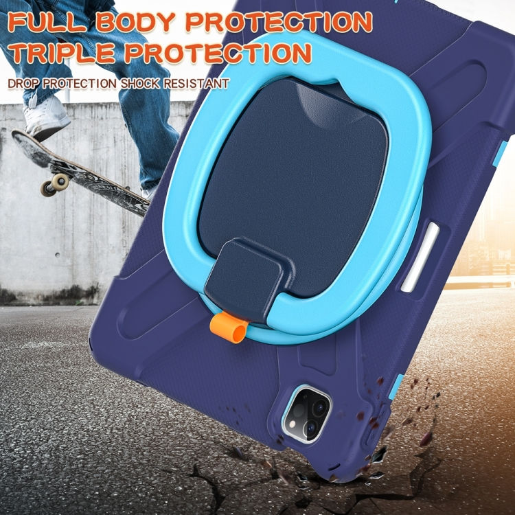 Thumbnail: Silicone Hybrid PC Tablet Case with Holder & Shoulder Strap