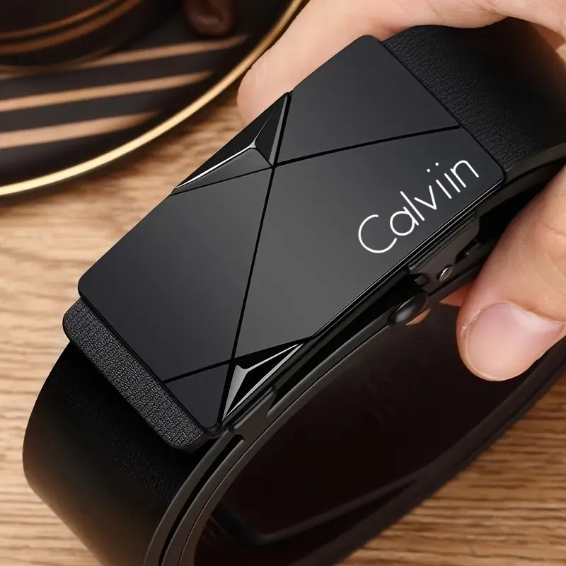 Stylish Men'S PU Leather Belt Belts For Daily Life, Leisure, Party, Fe