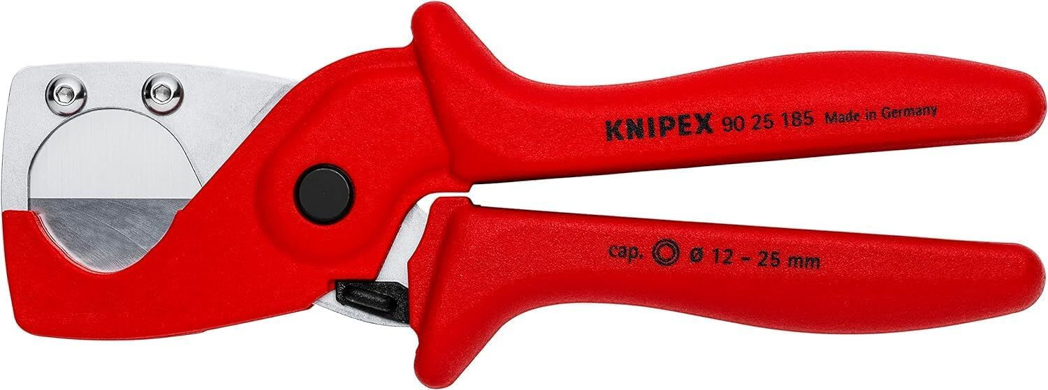 TAGLIATUBI PER TUBI DA 12 a 25 mm IN PLASTICA E FIBRA DI VETRO 90 25 185 KNIPEX