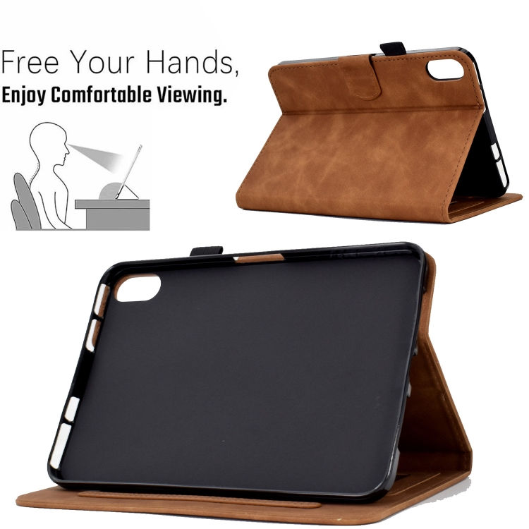 Thumbnail: Embossed Smile Flip Tablet Leather Smart Case