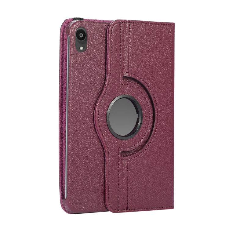 Thumbnail: 360 Degree Rotation Litchi Texture Flip Leather Case with Holder