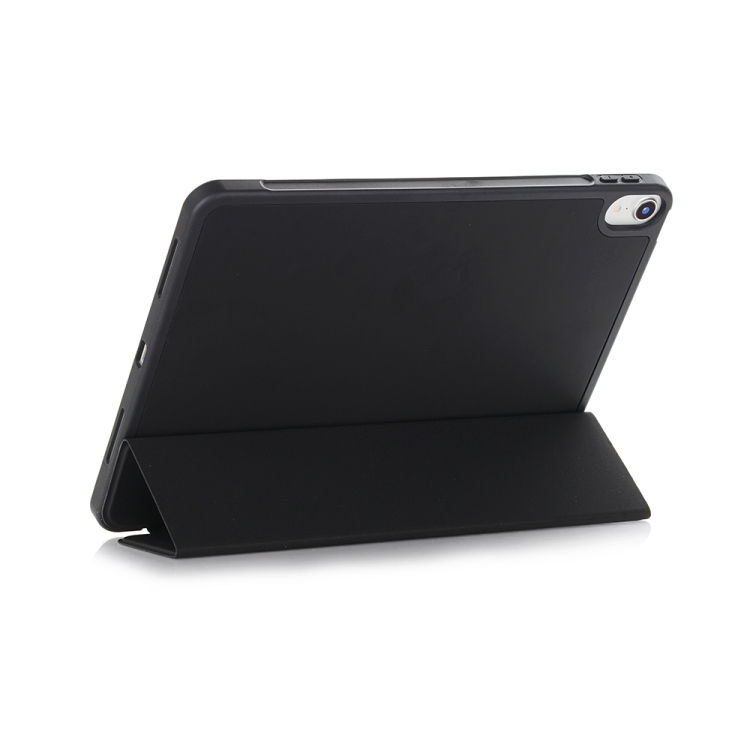 Thumbnail: Back Sticker Skin Feel Horizontal Flip Leather Case with Tri-fold Holder