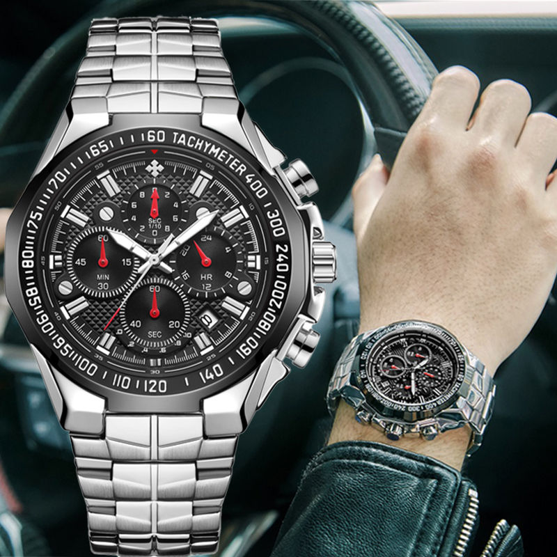 Sports Watches for Men Quartz Big Clock WWOOR Milit