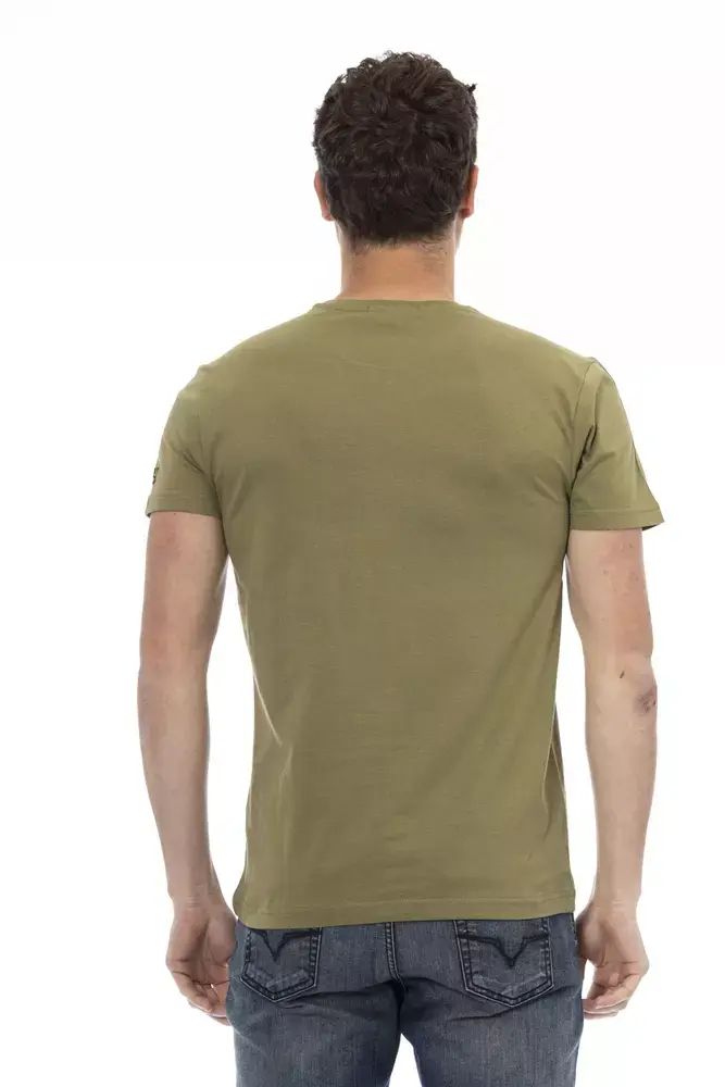 Thumbnail: Green Cotton Men T-Shirt