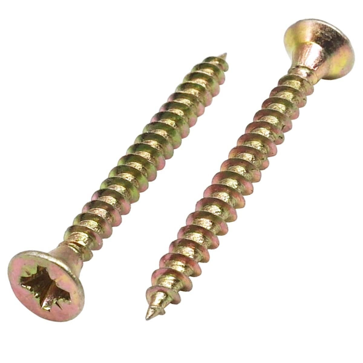 50 PZ. VITI VITE ZINCATE GIALLE PER LEGNO TRUCIOLARE 6x70 mm