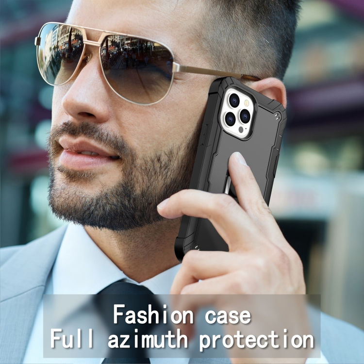 Thumbnail: PC + Rubber 3-layers Shockproof Protective Case with Rotating Holder