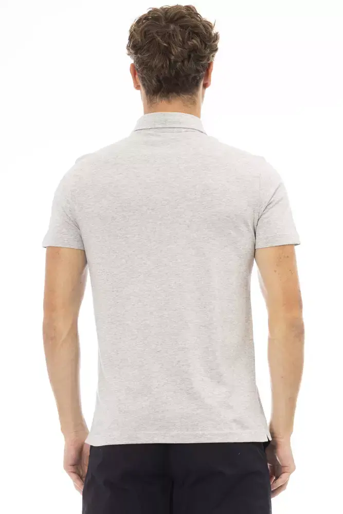 Thumbnail: Gray Cotton Men Polo
