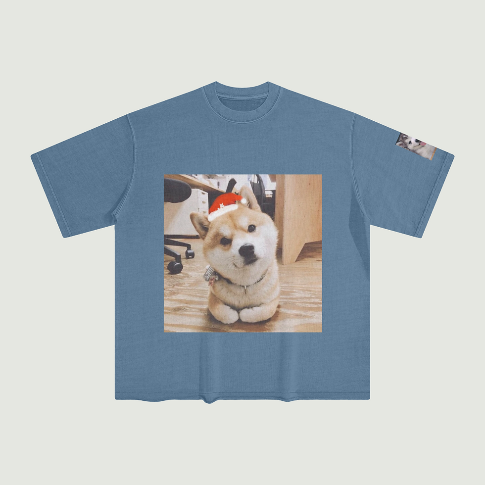 Thumbnail: 260G Unisex Washed Raw Edge T-shirt
