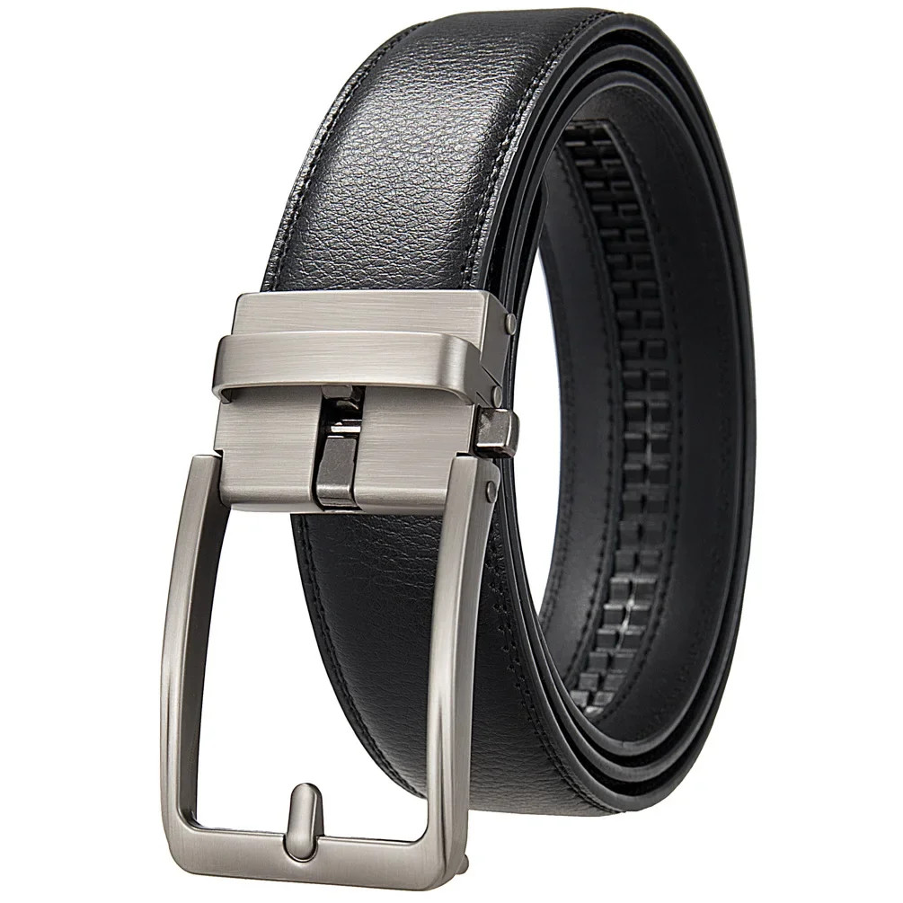 Click Belts For Men Designer Automatic Buckle Leath view 5
