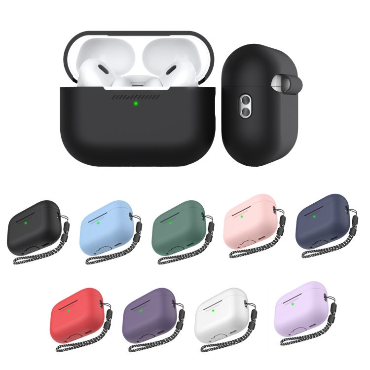 縮圖：适用于AirPods Pro 2 AhaStyle PT187 硅胶连体保护壳防丢带挂绳壳