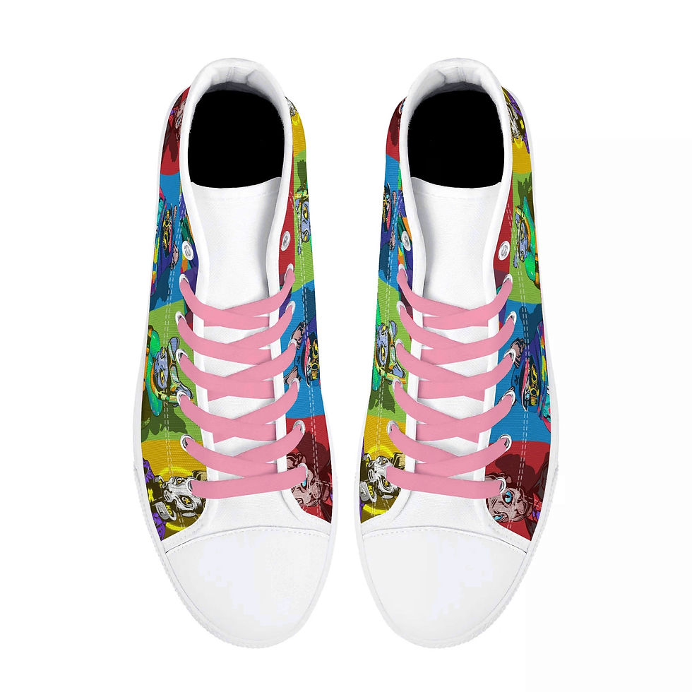 Thumbnail: 多属性 High Top Canvas Shoes