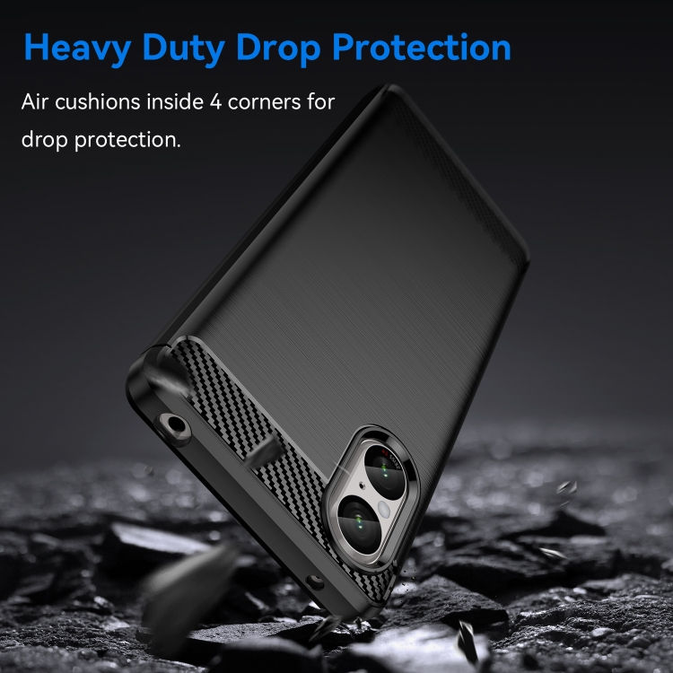 Thumbnail: Carbon Fiber Brushed Texture TPU Phone Case