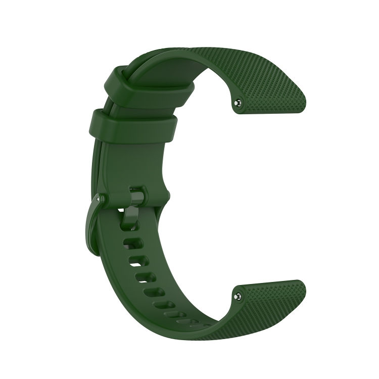 Thumbnail: 22mm Small Plaid Texture Silicone Watch Band