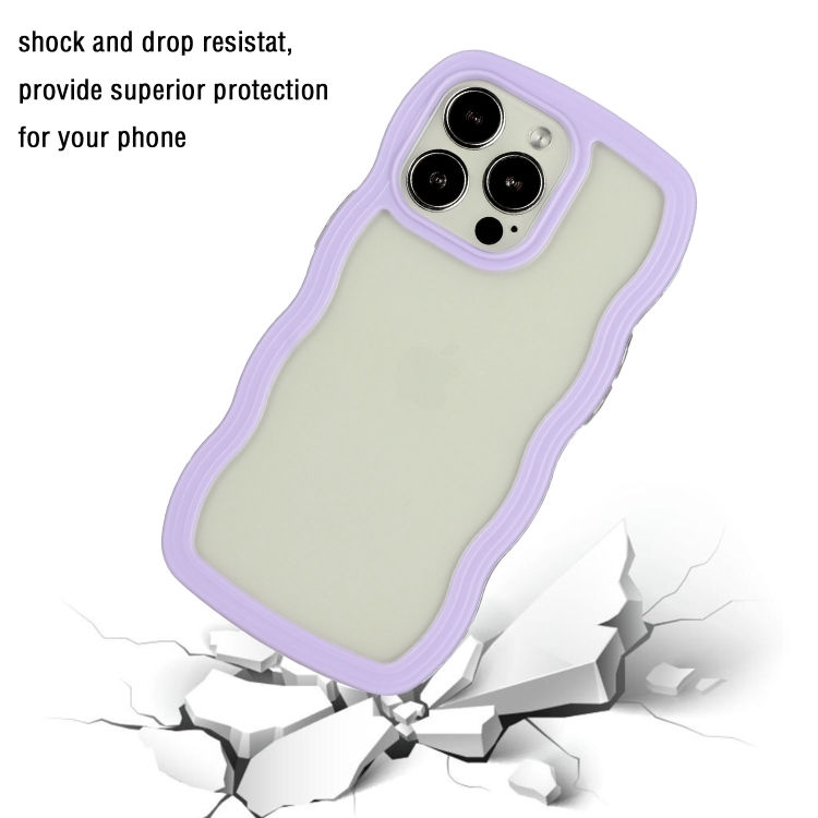 Thumbnail: Candy Color Wave TPU Clear PC Phone Case