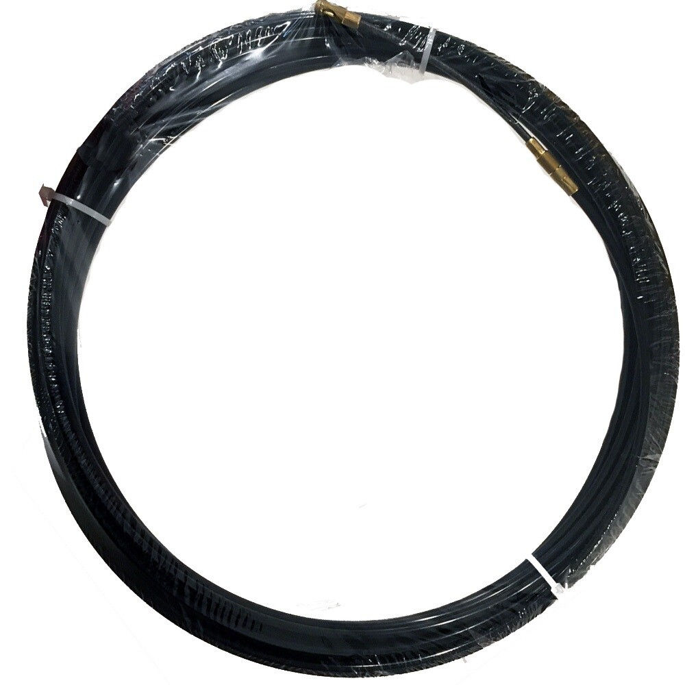 SONDA TIRAFILI PASSACAVI MT. 15 DIAMETRO MM. 4 FLESSIBILE SONDE ELETTRICHE NERA