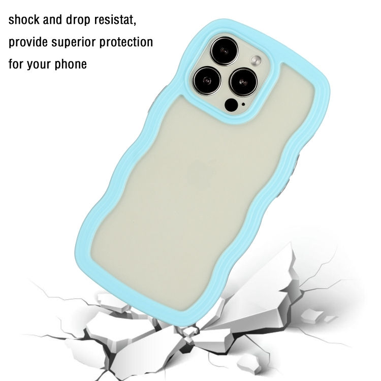 Thumbnail: Candy Color Wave TPU Clear PC Phone Case