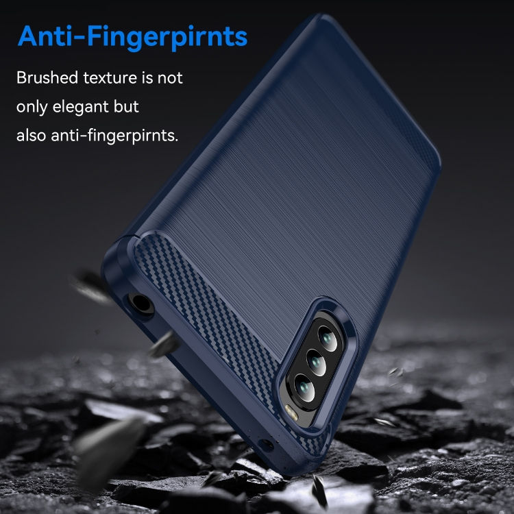 Thumbnail: Brushed Texture Carbon Fiber TPU Phone Case