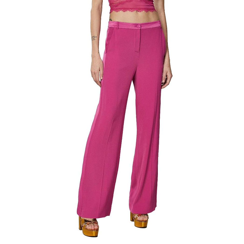 Thumbnail: Elegant Fuchsia Palazzo Trousers