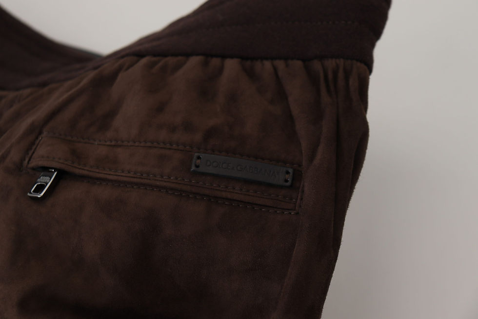 Thumbnail: Stunning Authentic Jogger Pants in Brown