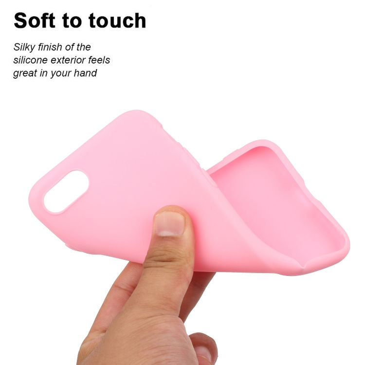 Thumbnail: For iPhone SE (2020) Solid Color Aatte TPU Phone Case