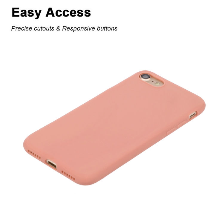 Thumbnail: For iPhone SE (2020) Solid Color Aatte TPU Phone Case