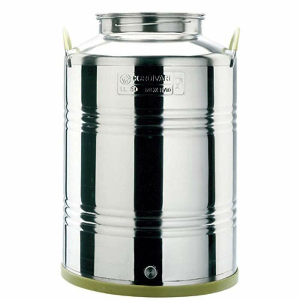 Thumbnail: CONTENITORE ALIMENTARE SALDATO ACCIAIO JOLLY BIDONE FUSTO GIARA OLIO CORDIVAR...