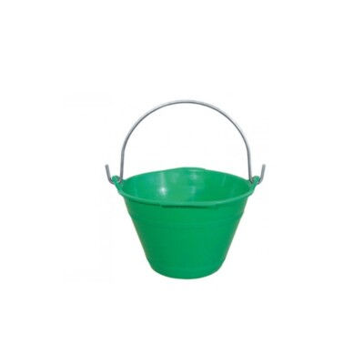 Thumbnail: SECCHIO MURATORE PLASTICA RINFORZATO VERDE MANICO FERRO CALDARELLA K7 SIRIUS 