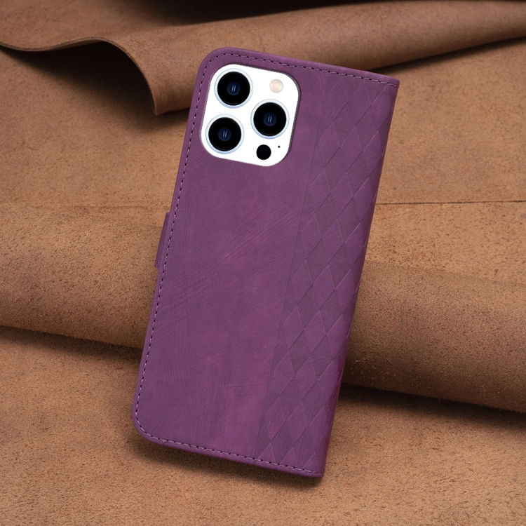 Thumbnail: Plaid Embossed Leather Phone Case