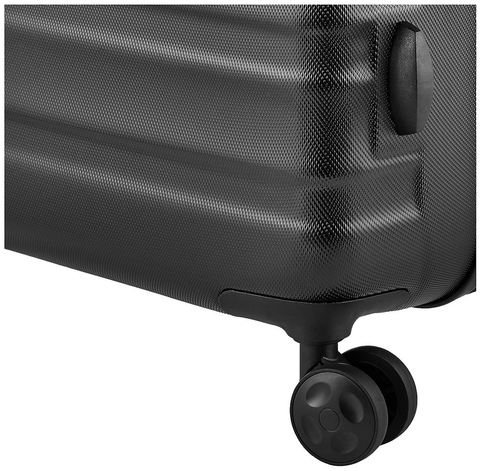 Thumbnail: Amazon Basics Hardside Expandable Spinner Suitcase, Black, 2-piece (55cm, 78cm)