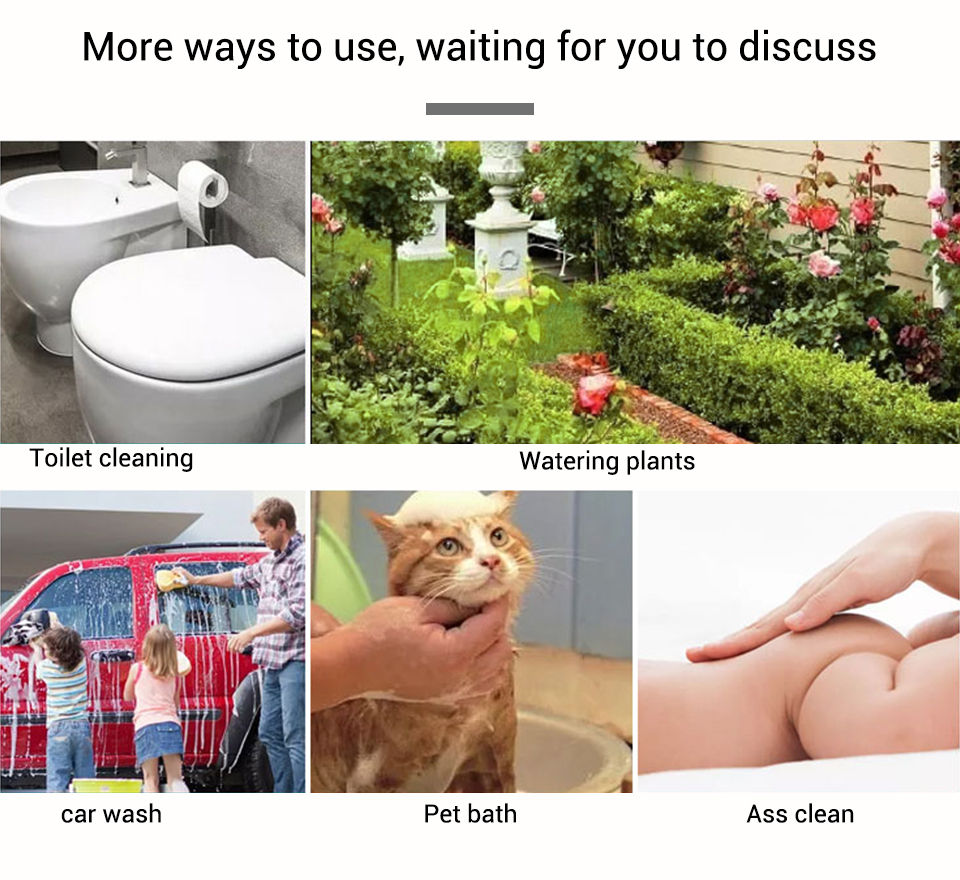 Thumbnail: Bidet Sprayer Toilet Faucet Smesiteli Black Brass Hand-held Wall-mounted Mixer H