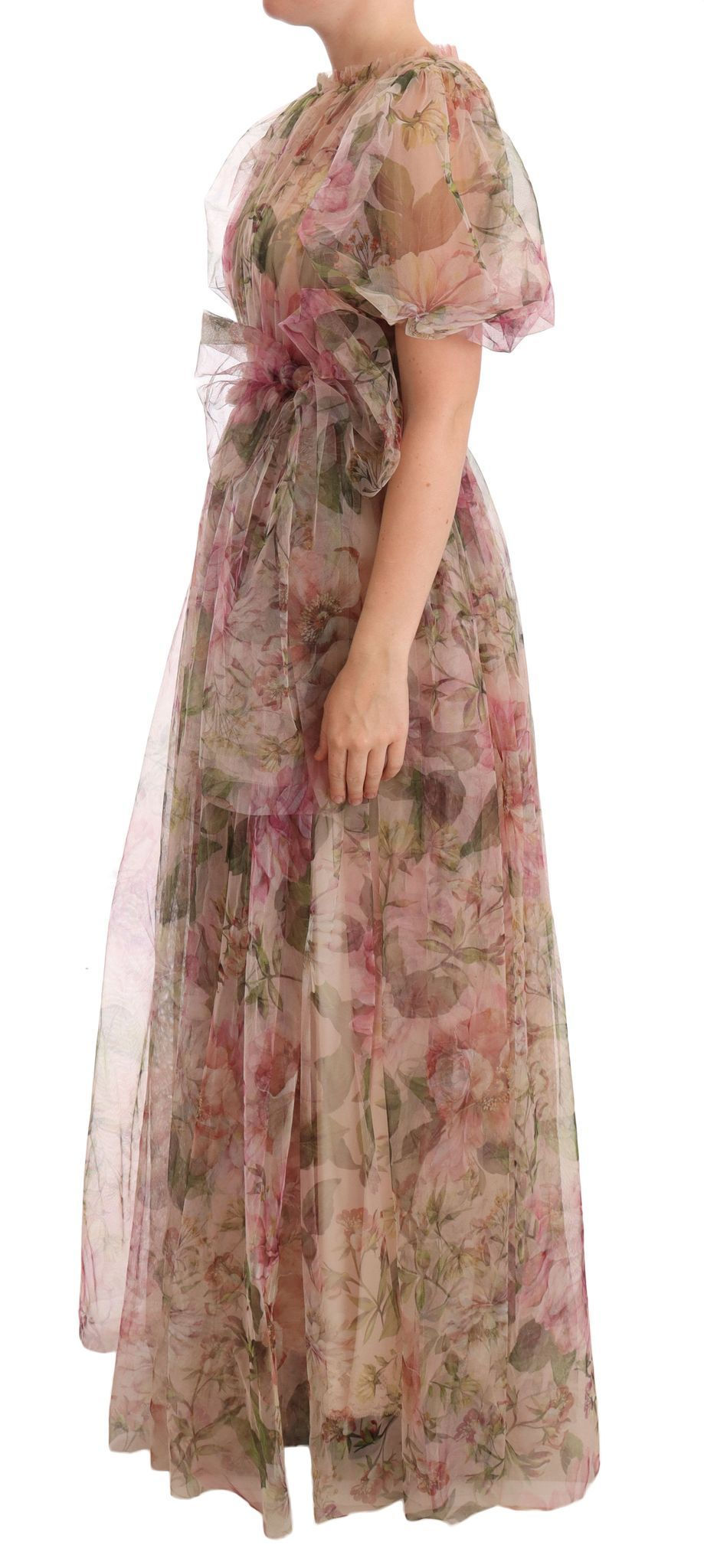 Thumbnail: Floral Print Nylon Maxi Dress