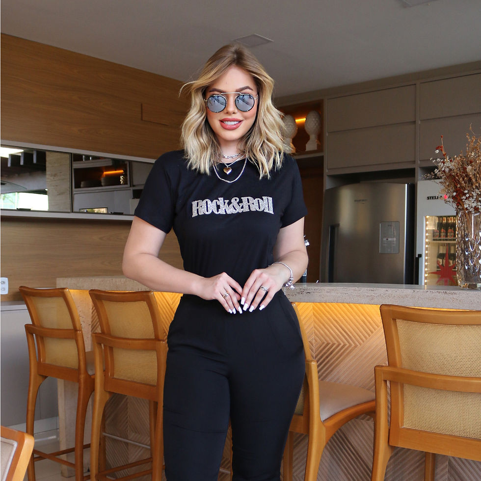Thumbnail: Blusa T-shirt de Luxo Algodão - Rock & Roll