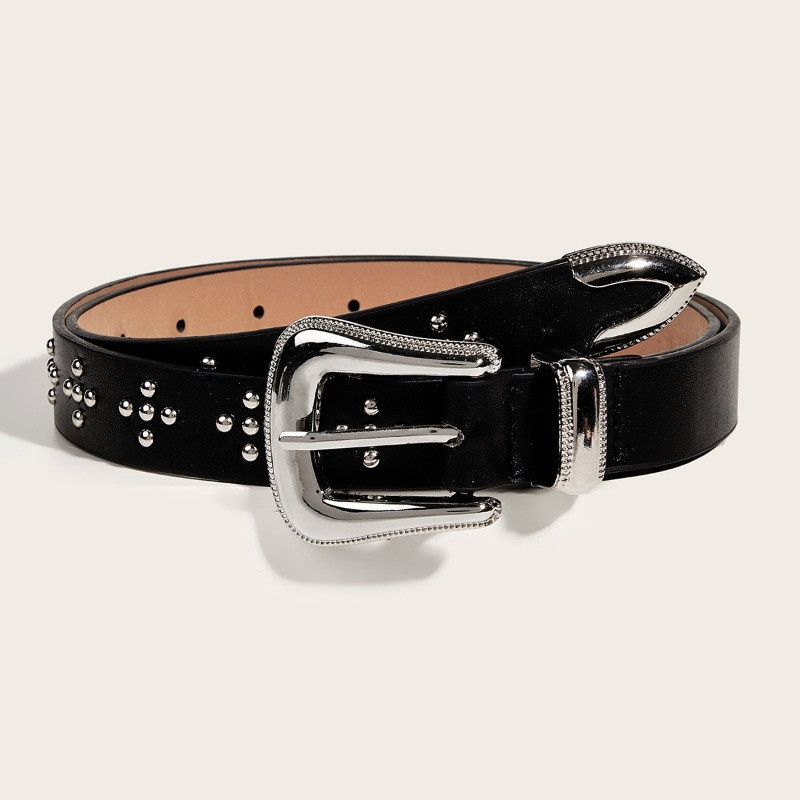European American Style Retro Exquisite Metal-Embossed Buckle Belt Fashionable view 3