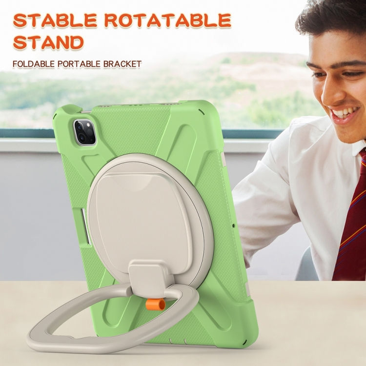 Thumbnail: Silicone Hybrid PC Tablet Case with Holder & Shoulder Strap